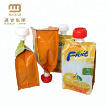 Wholesale Custom Design Reusable Food Grade Leakage Proof Biodegradable Stand Up Pouch With Spout For Drink Liquid
